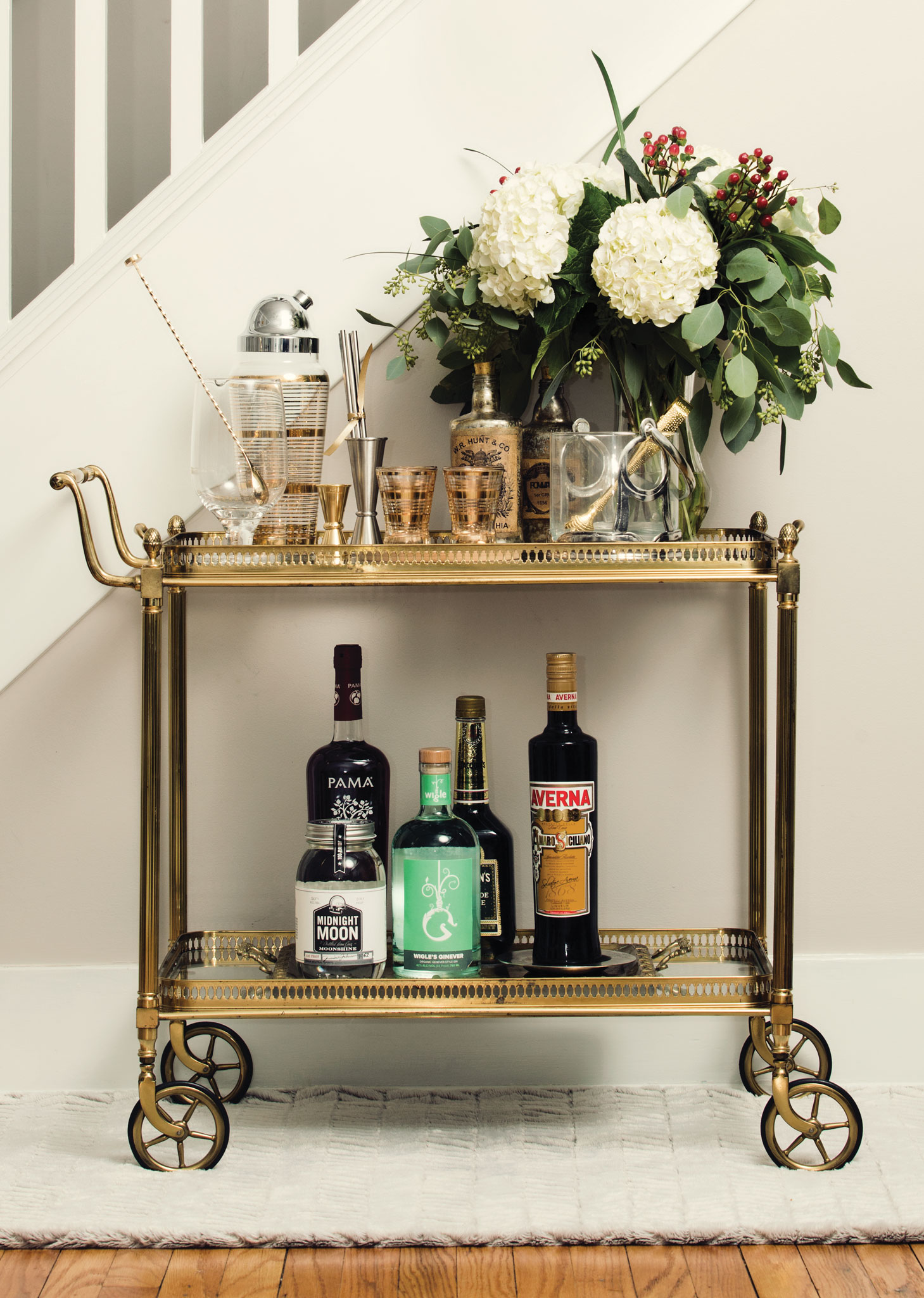 How to Stock Your Bar Cart for the Holidays | Edible Allegheny