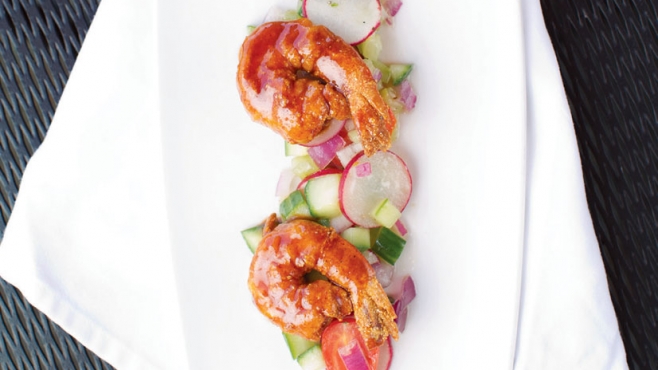 Shrimp appetizer at Jacksons Restaurant Rotisserie Bar 