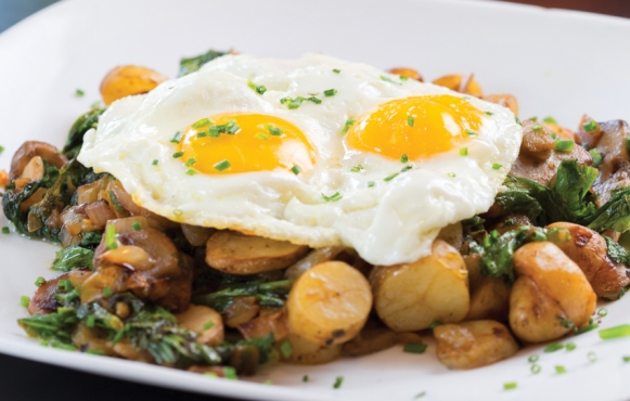 Greens and Chiles Hash
